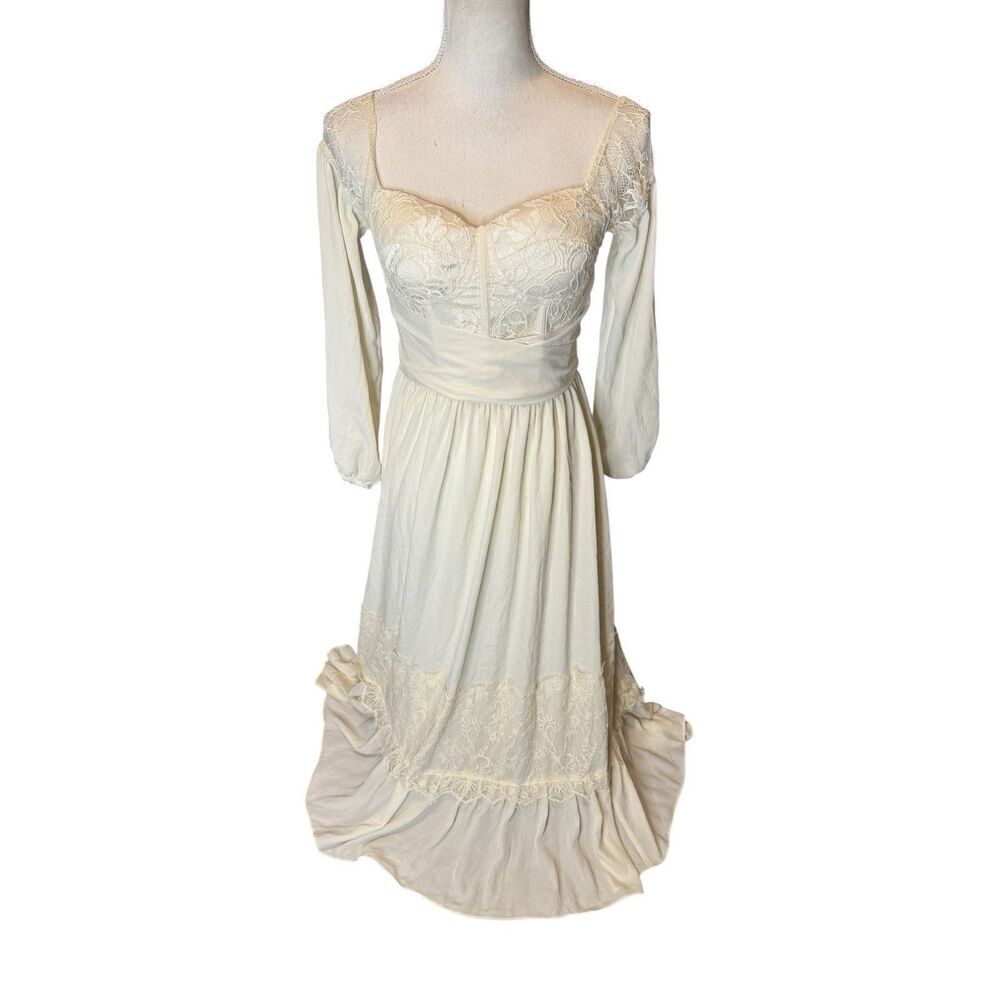 Motf White cottagecore milk maid lace White Y2K NWT Fairy Dress Stunning! Trend!